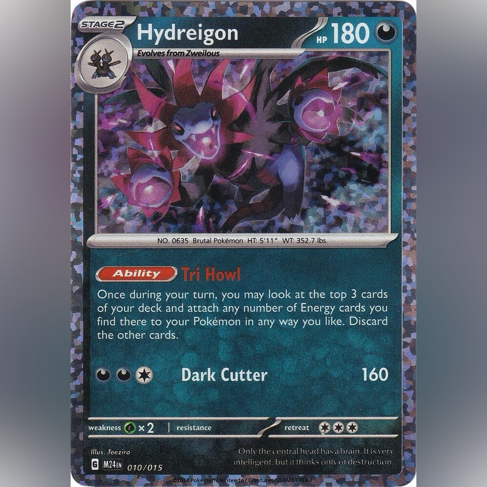Mcdonalds Hydreigon Pokemon Holographic Card 2024